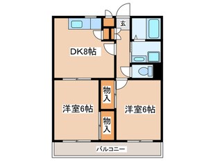 プラザ西調布の物件間取画像